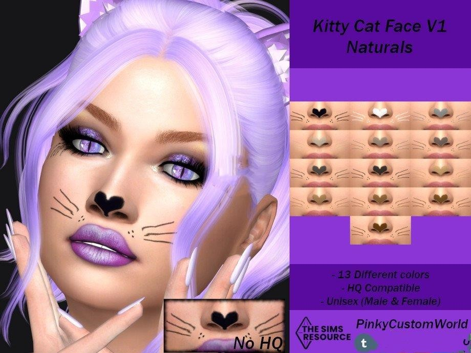 图片[1]-《模拟人生4》猫脸脸部涂装MOD-Mods8游戏网