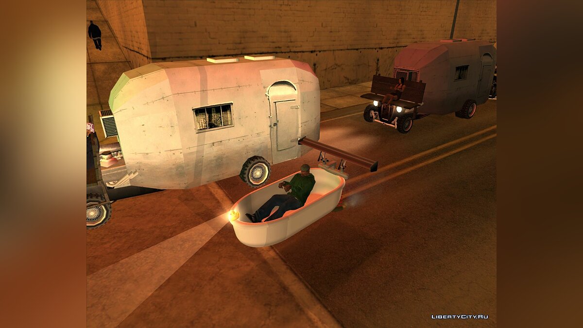 图片[1]-[GTA：圣安地列斯MOD]可驾驶的浴缸-Mods8游戏网