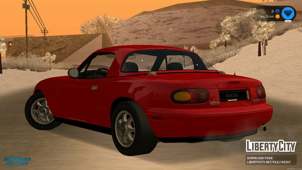 图片[1]-[GTA：圣安地列斯MOD]马自达 Miata MX-5 1989+CCD-Mods8游戏网