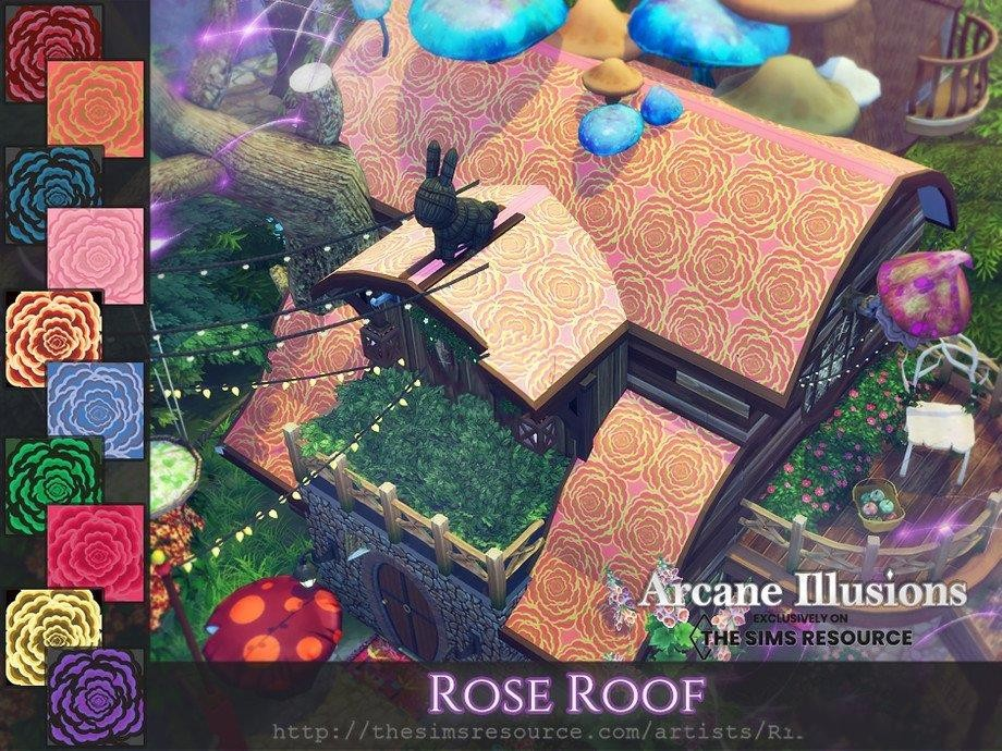 图片[1]-《模拟人生4》玫瑰花屋顶MOD-Mods8游戏网