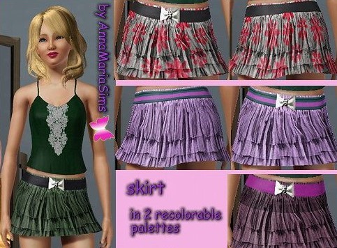 图片[1]-《模拟人生3》MOD服饰 女士超短裙-Mods8游戏网