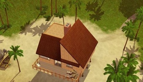 图片[1]-《模拟人生3》MOD房建 海边木屋之—晚年-Mods8游戏网