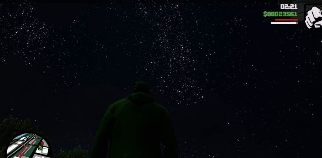 图片[1]-《侠盗猎车手三部曲重制版》充满星星的夜空MOD-Mods8游戏网