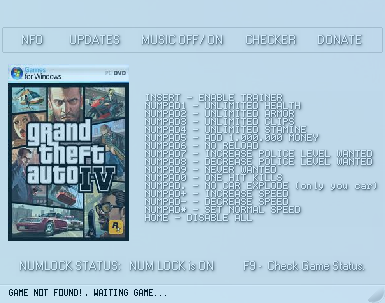 图片[1]-《GTA4 侠盗猎车手4（Grand Theft Auto IV）》v1.0.7十二项修改器-Mods8游戏网