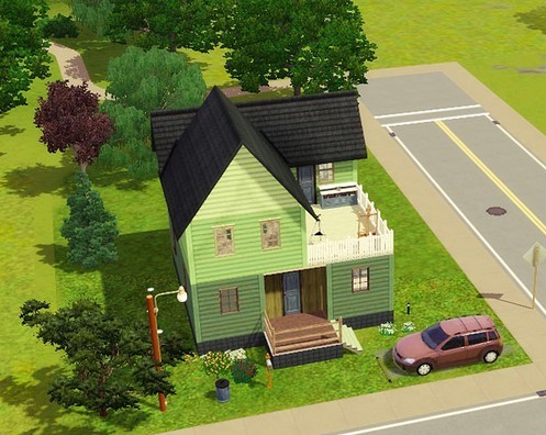 图片[1]-《模拟人生3》MOD房建 简单精致2层单身公寓-Mods8游戏网