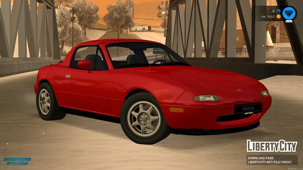 图片[2]-[GTA：圣安地列斯MOD]马自达 Miata MX-5 1989+CCD-Mods8游戏网