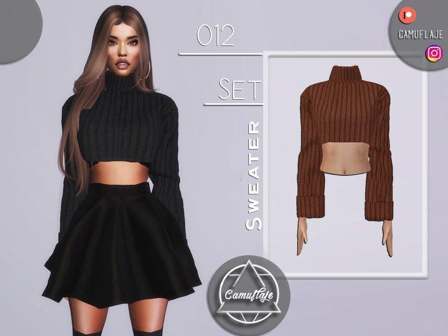 图片[1]-《模拟人生4》女性的时尚高领毛衣MOD-Mods8游戏网