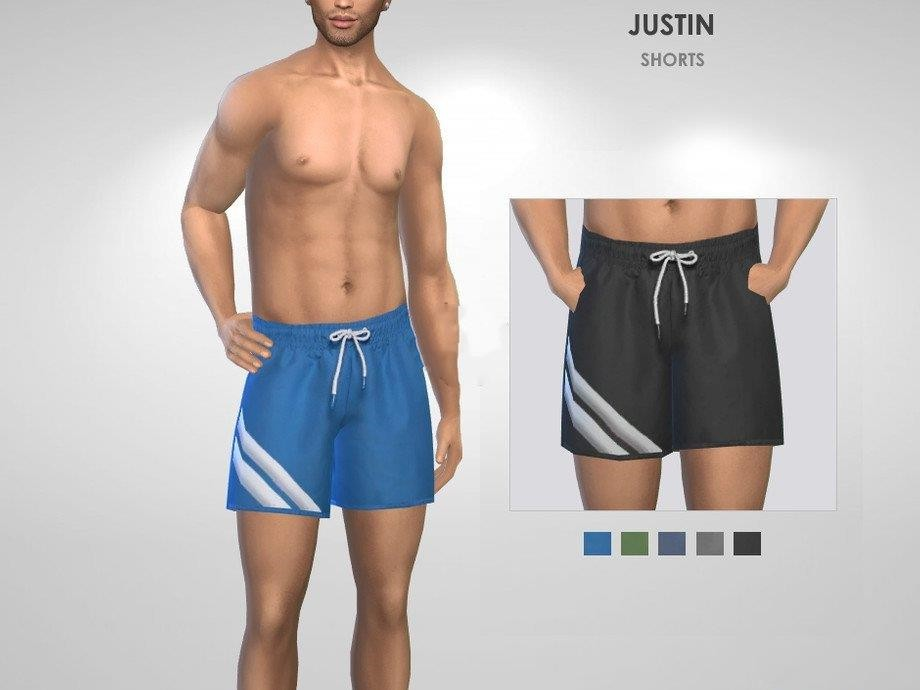 图片[1]-《模拟人生4》男士的沙滩短裤MOD-Mods8游戏网